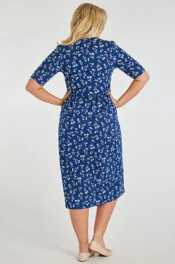 Sprig Print Cotton Jersey Dress -Mod Vanta Sales Store 900381653 alt4