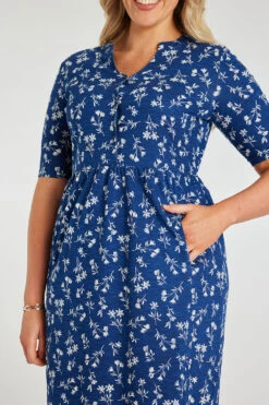 Sprig Print Cotton Jersey Dress -Mod Vanta Sales Store 900381653 alt5