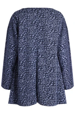 Long Sleeve Animal Print Soft Touch Tunic -Mod Vanta Sales Store 900382253 alt2