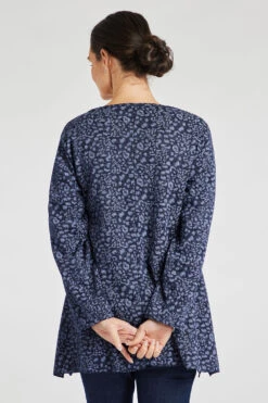 Long Sleeve Animal Print Soft Touch Tunic -Mod Vanta Sales Store 900382253 alt4