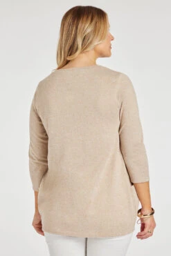 3/4 Sleeve Butterfly Design Tunic With Pockets -Mod Vanta Sales Store 900382381 alt4