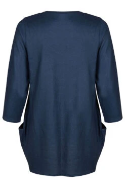 3/4 Sleeve Dandelion Design Tunic With Pockets -Mod Vanta Sales Store 900382453 alt2