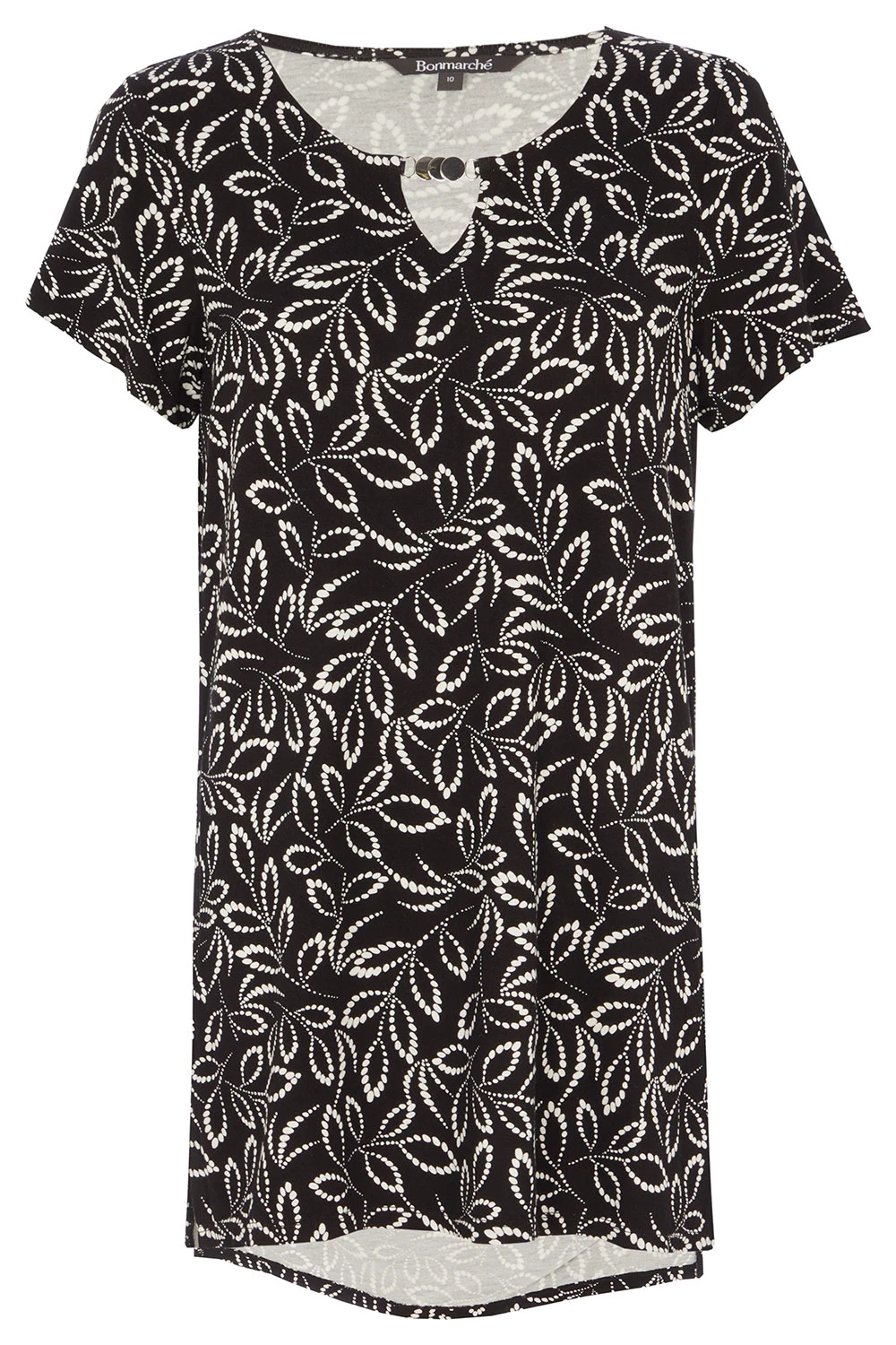 Dotty Leaf Tunic With Keyhole Detail 4 Dotty Leaf Tunic With Keyhole Detail - Image 2