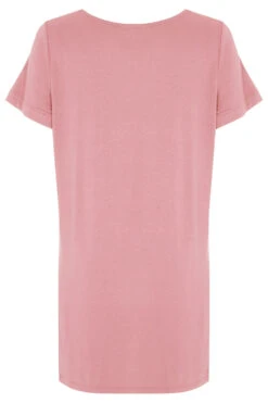 Short Sleeve Plain Tunic With Keyhole Detail 9 Short Sleeve Plain Tunic With Keyhole Detail -Mod Vanta Sales Store 900387763 alt2