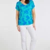 Short Sleeve Abstract Floral T-Shirt -Mod Vanta Sales Store 900387989 alt1