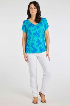 Mod Vanta Sales Store 20 Short Sleeve Abstract Floral T-Shirt