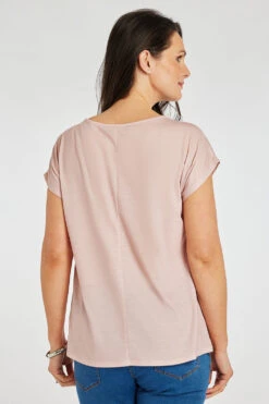 Short Sleeve Woven Front Side Floral Design Shell Top 12 Short Sleeve Woven Front Side Floral Design Shell Top -Mod Vanta Sales Store 900389262 alt5