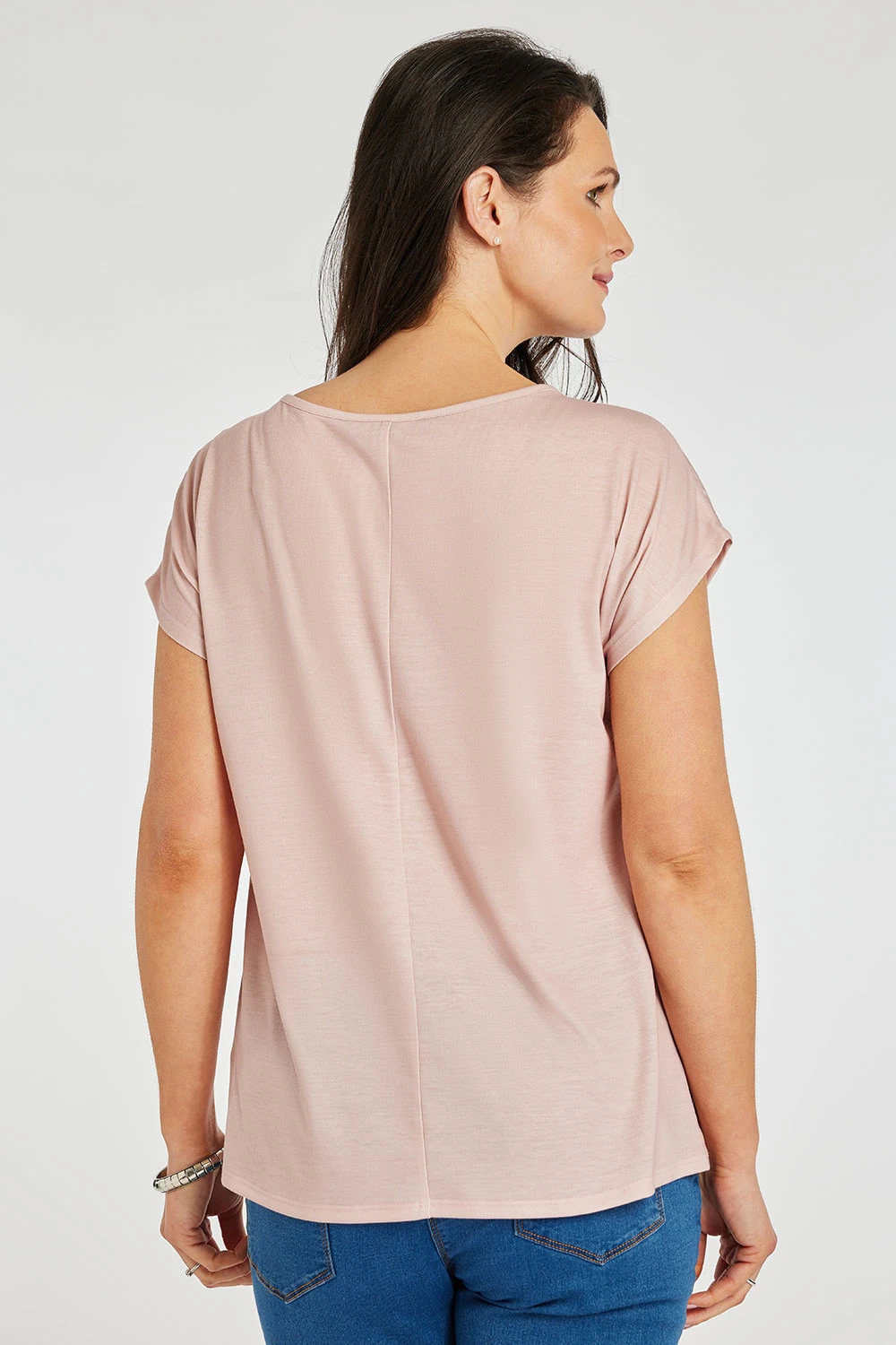 Short Sleeve Woven Front Side Floral Design Shell Top 6 Short Sleeve Woven Front Side Floral Design Shell Top - Image 4