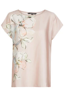 Short Sleeve Woven Front Side Floral Design Shell Top 10 Short Sleeve Woven Front Side Floral Design Shell Top -Mod Vanta Sales Store 900389262 default