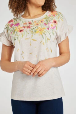 Short Sleeve Trailing Floral T-Shirt -Mod Vanta Sales Store 900389452 alt5