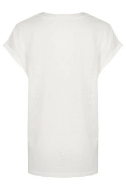 Short Sleeve Oversized Floral Linen T-Shirt -Mod Vanta Sales Store 900389543 alt2