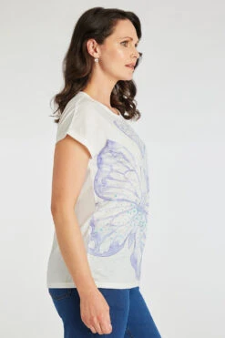 Short Sleeve Oversized Butterfly T-Shirt -Mod Vanta Sales Store 900389709 alt3