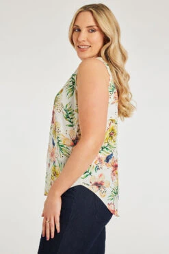 Sleeveless Tropical Broderie Top -Mod Vanta Sales Store 900391544 alt3