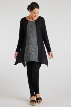 Colour Block Pleated Soft Touch Dress -Mod Vanta Sales Store 900392507 alt1