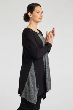 Colour Block Pleated Soft Touch Dress -Mod Vanta Sales Store 900392507 alt4