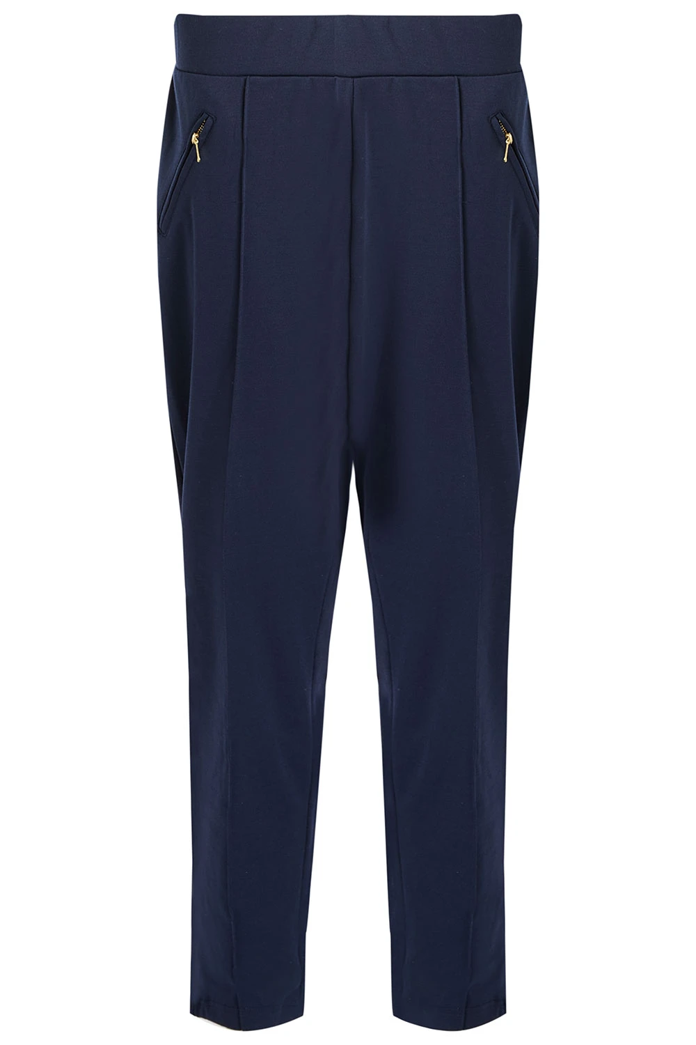 Slim Fit Ponte Style Trousers With Zips 4 Slim Fit Ponte Style Trousers With Zips - Image 2