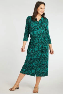 Butterfly Button Through Dress