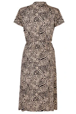 Zebra Print High Neck Belted Dress 8 Zebra Print High Neck Belted Dress -Mod Vanta Sales Store 900394181 alt2