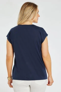 Short Sleeve Notch Neck Ditsy Patchwork Top With Tassels 12 Short Sleeve Notch Neck Ditsy Patchwork Top With Tassels -Mod Vanta Sales Store 900399751 alt4