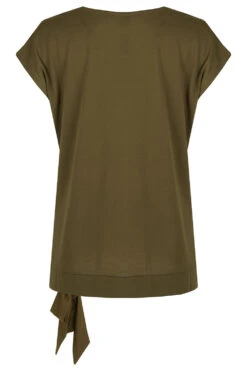 Short Sleeve Hem Tie Side Floral Top -Mod Vanta Sales Store 900400139 alt2