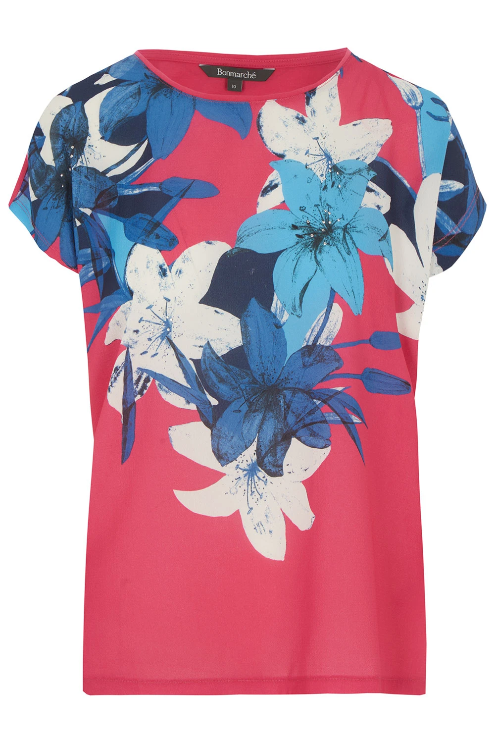 Short Sleeve Trailing Floral Top 4 Short Sleeve Trailing Floral Top - Image 2