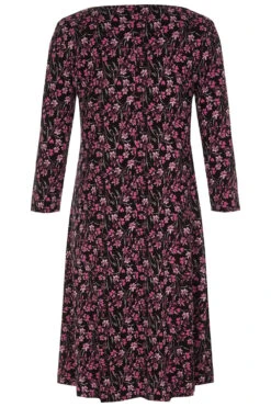 Ditsy Print Jersey Swing Dress -Mod Vanta Sales Store 900400507 alt2