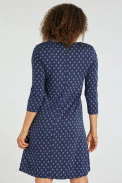 Foulard Print Jersey Swing Dress -Mod Vanta Sales Store 900400653 alt5