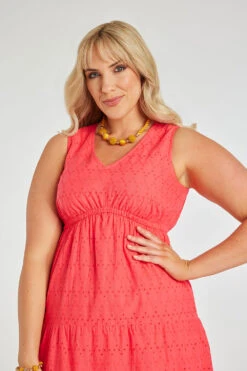 Sleeveless Tiered Embroidered Dress -Mod Vanta Sales Store 900401821 alt5