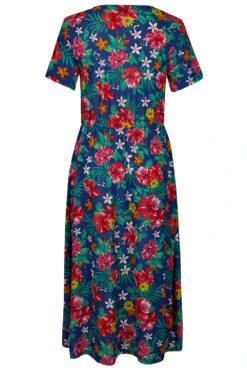 Tropical Floral Plisse Dress -Mod Vanta Sales Store 900411940 alt2