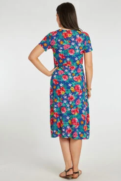 Tropical Floral Plisse Dress -Mod Vanta Sales Store 900411940 alt4