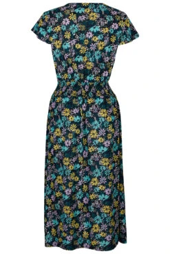 Ditsy Print Plisse Dress -Mod Vanta Sales Store 900412153 alt2