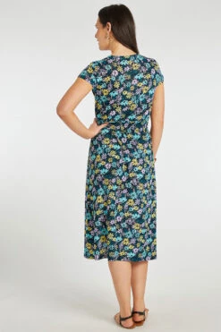 Ditsy Print Plisse Dress -Mod Vanta Sales Store 900412153 alt5