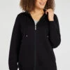 Long Sleeve Hooded Zip Through Jacket