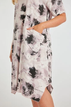 Short Sleeve Abstract Print Dress 13 Short Sleeve Abstract Print Dress -Mod Vanta Sales Store 900423863 alt5