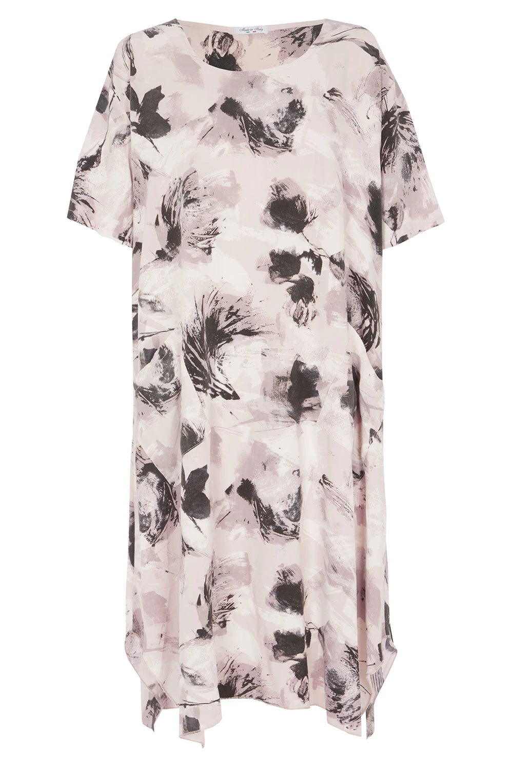 Short Sleeve Abstract Print Dress 4 Short Sleeve Abstract Print Dress - Image 2