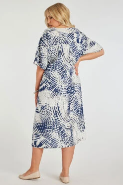 Short Sleeve Abstract Spot Design Dress -Mod Vanta Sales Store 900423953 alt4