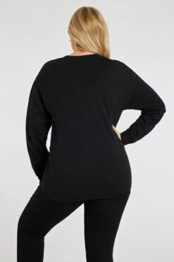 Long Sleeve Animal Print With Foil Detail Sweatshirt -Mod Vanta Sales Store 900424307 alt4