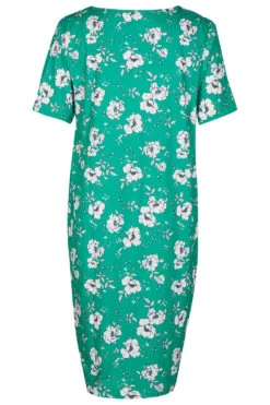 Short Sleeve Floral Print Dress With Pockets -Mod Vanta Sales Store 900425131 alt2