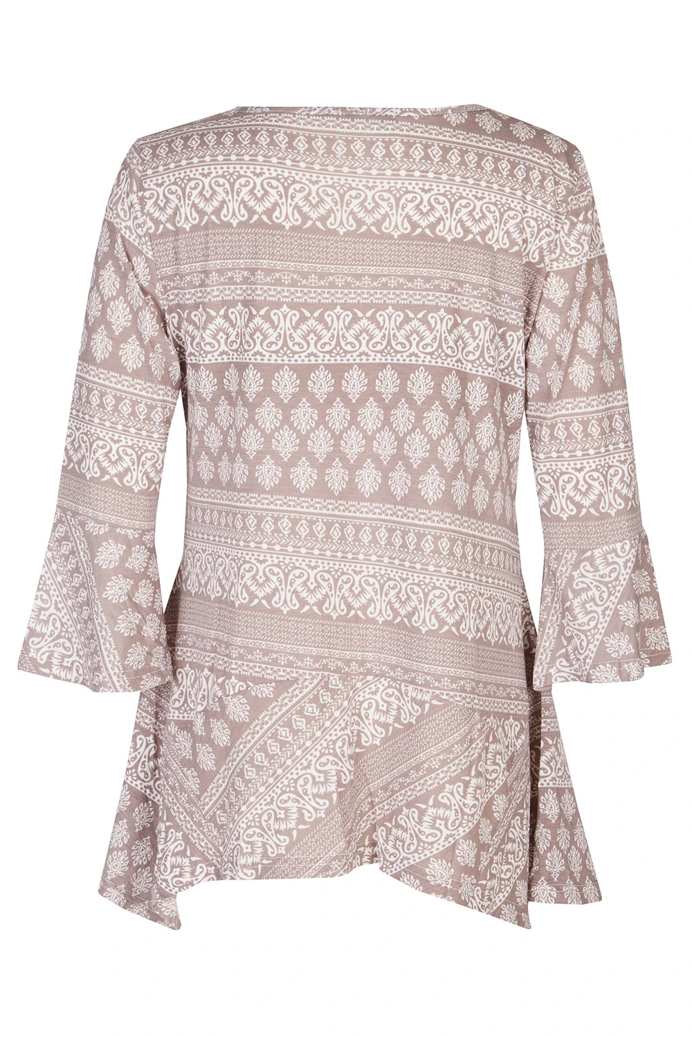 3/4 Sleeve Patchwork Print Tunic 5 3/4 Sleeve Patchwork Print Tunic - Image 3