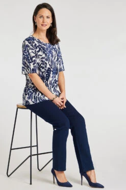 Short Sleeve Floral Print Top -Mod Vanta Sales Store 900428793 alt5