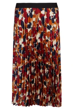 Elasticated Floral Pleated Skirt 10 Elasticated Floral Pleated Skirt -Mod Vanta Sales Store 900430744 alt2