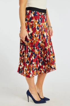 Elasticated Floral Pleated Skirt 13 Elasticated Floral Pleated Skirt -Mod Vanta Sales Store 900430744 alt4