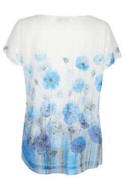 Poppy Print Hanky Hem Popcorn Top -Mod Vanta Sales Store 900435809 alt2