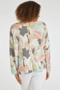 Long Sleeve Abstract Multi Print Top -Mod Vanta Sales Store 900438551 alt4