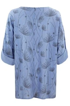 Long Sleeve Floral Tunic With Pocket Detail -Mod Vanta Sales Store 900438709 alt21