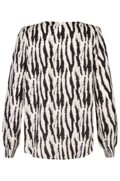 Stella Morgan - Long Sleeve Animal Print Blouse -Mod Vanta Sales Store 900444607 alt2