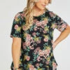 Stella Morgan - Short Sleeve Floral Shell Blouse -Mod Vanta Sales Store 900445007 alt112