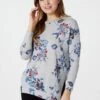 Stella Morgan - Long Sleeve Floral Tunic With Side Split Detail -Mod Vanta Sales Store 9004457 33203