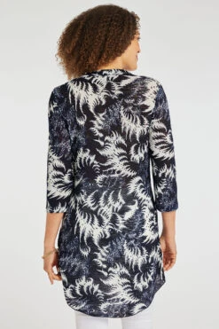 Stella Morgan - Long Sleeve Wrap Over Print Tunic -Mod Vanta Sales Store 900446053 alt4