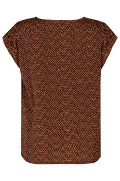 Stella Morgan - Short Sleeve Geo Print Top -Mod Vanta Sales Store 900446211 alt2